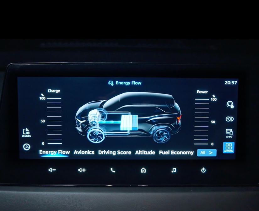 Xforce Hybrid 12.3 inch Audio Display with Smartphone Connectivity